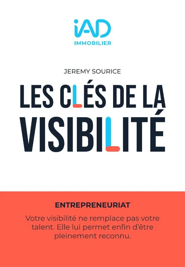 Couverture du livre Les clés de la visibilité de Jérémy Sourice, collection iad